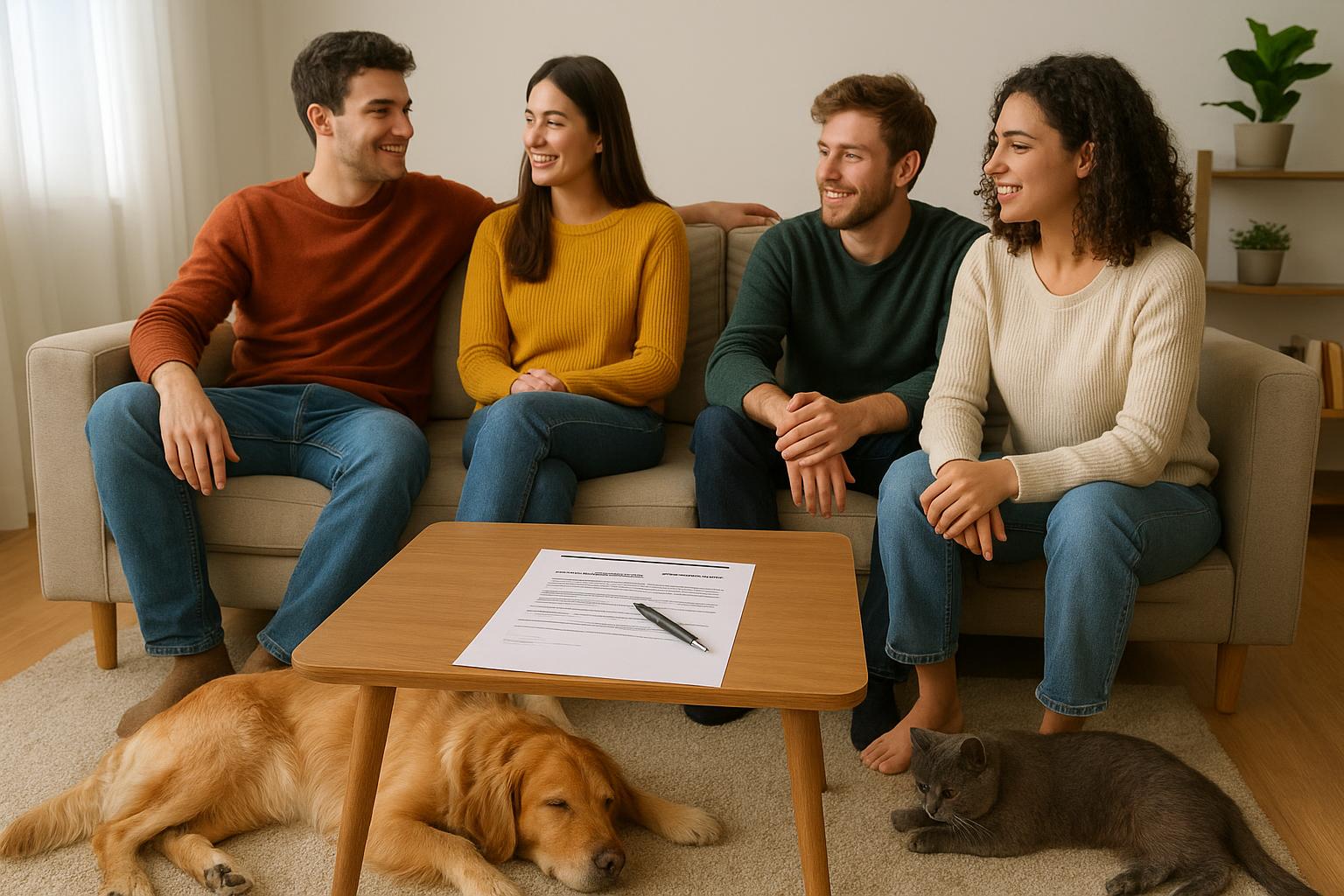 Convivenza tra coinquilini e pet: come scrivere un patto chiaro prima di adottare un animale