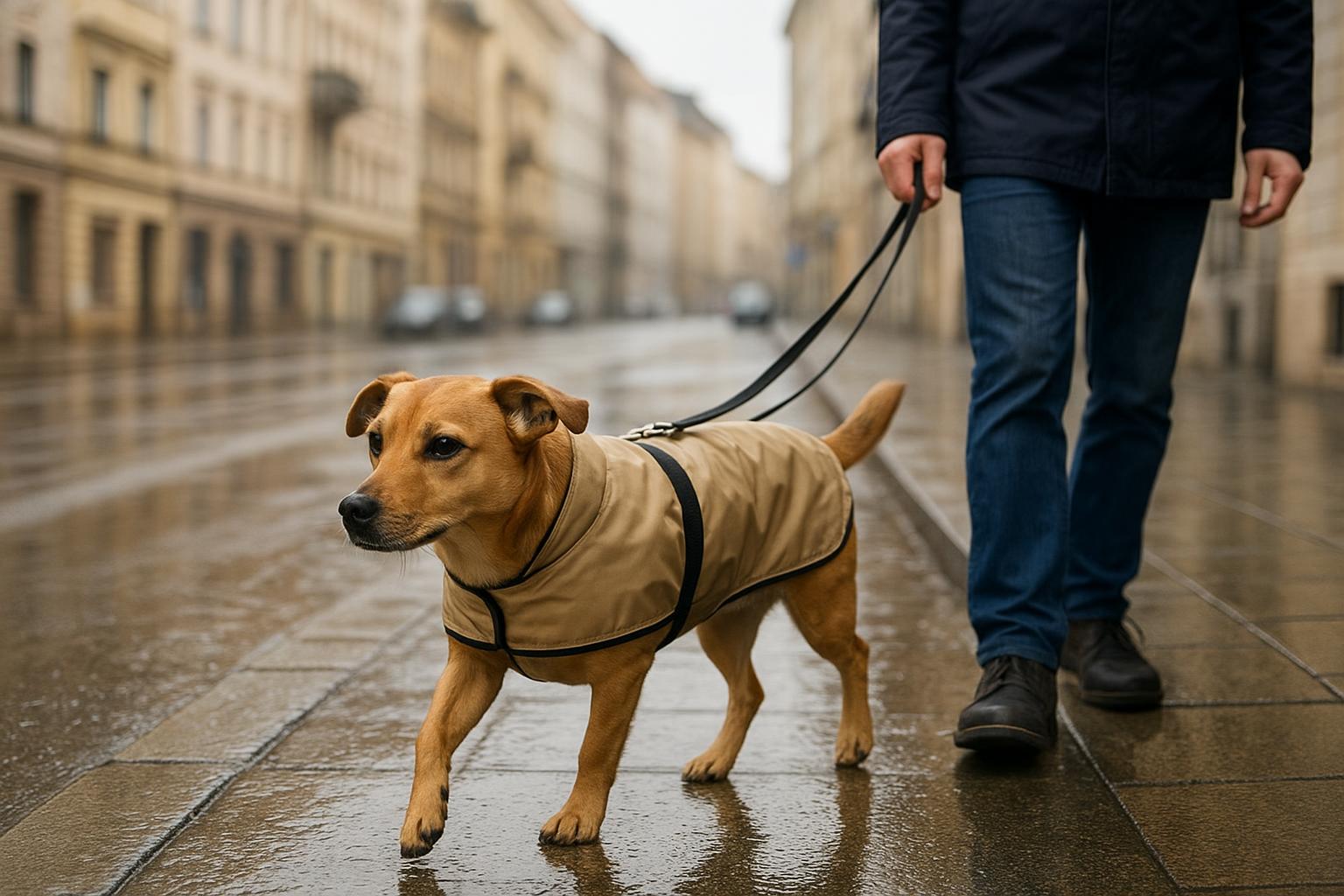 Cane e primi freddi in città: come adattare passeggiate, mantello e routine quotidiana