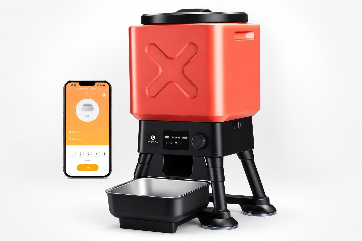 Distributore automatico da 14 litri per cani grandi: l’alimentatore Wi-Fi in offerta su Amazon