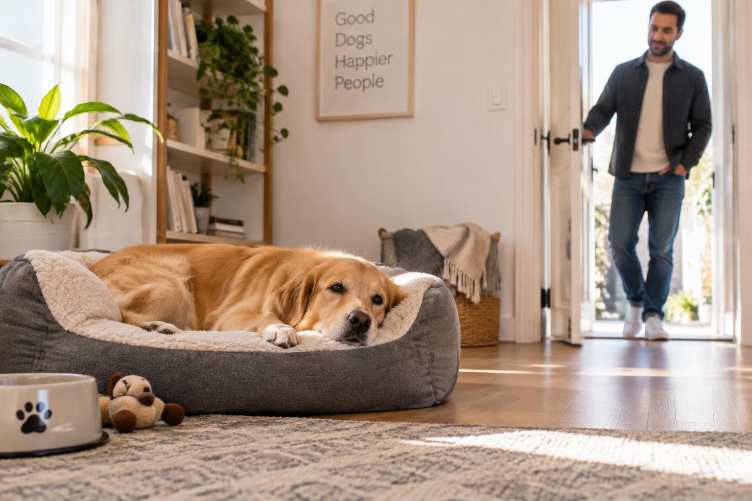 Come insegnare al cane a restare solo in una stanza senza trasformare la separazione in una prova