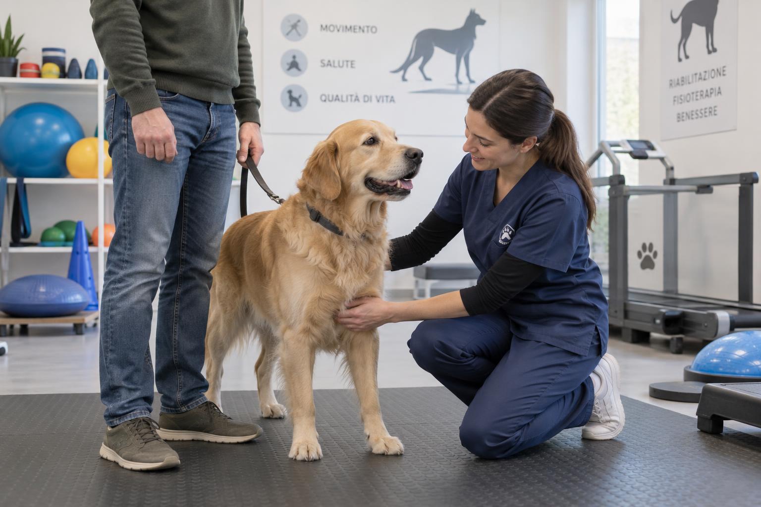 Come preparare il cane a una visita di fisioterapia veterinaria