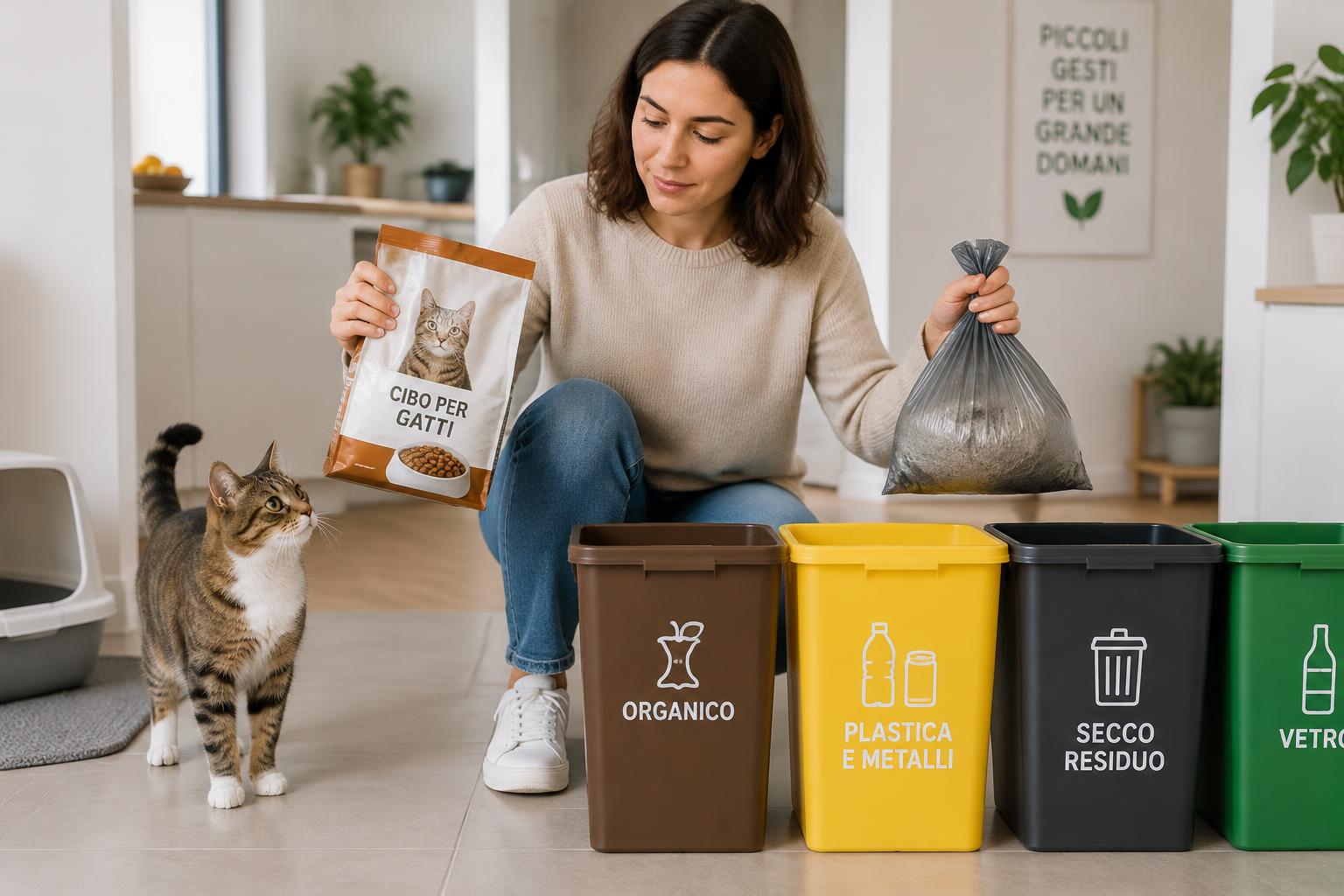 Animali domestici e raccolta differenziata: come smaltire correttamente lettiere e rifiuti