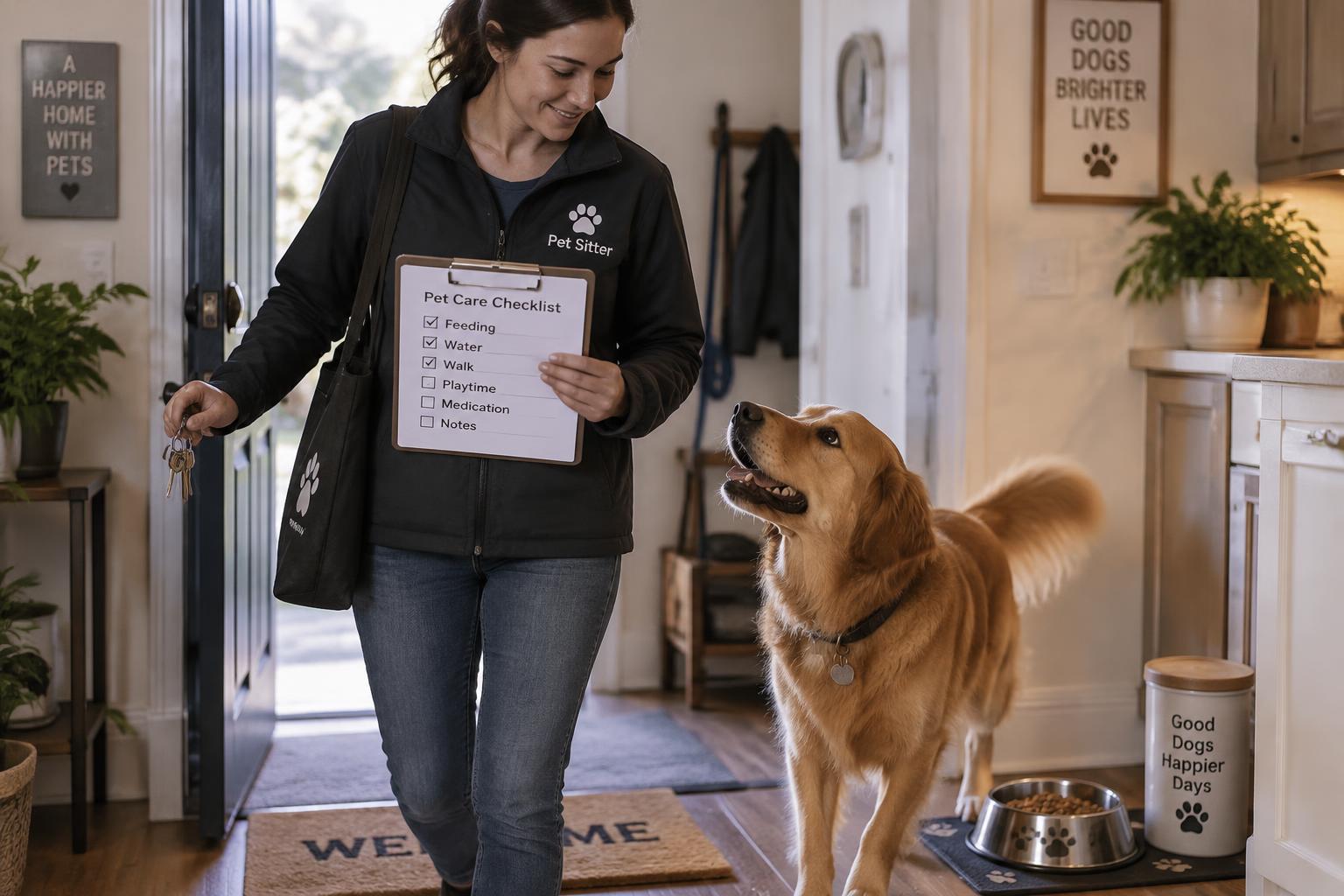 Pet sitter e chiavi di casa: come preparare istruzioni e contatti per un’assistenza sicura