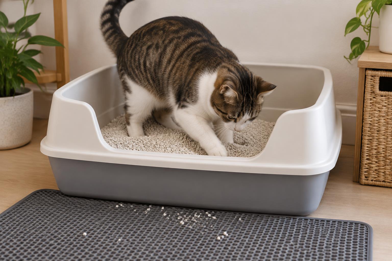 Perché il gatto copre o sparge la lettiera: comportamento, preferenze e possibili segnali