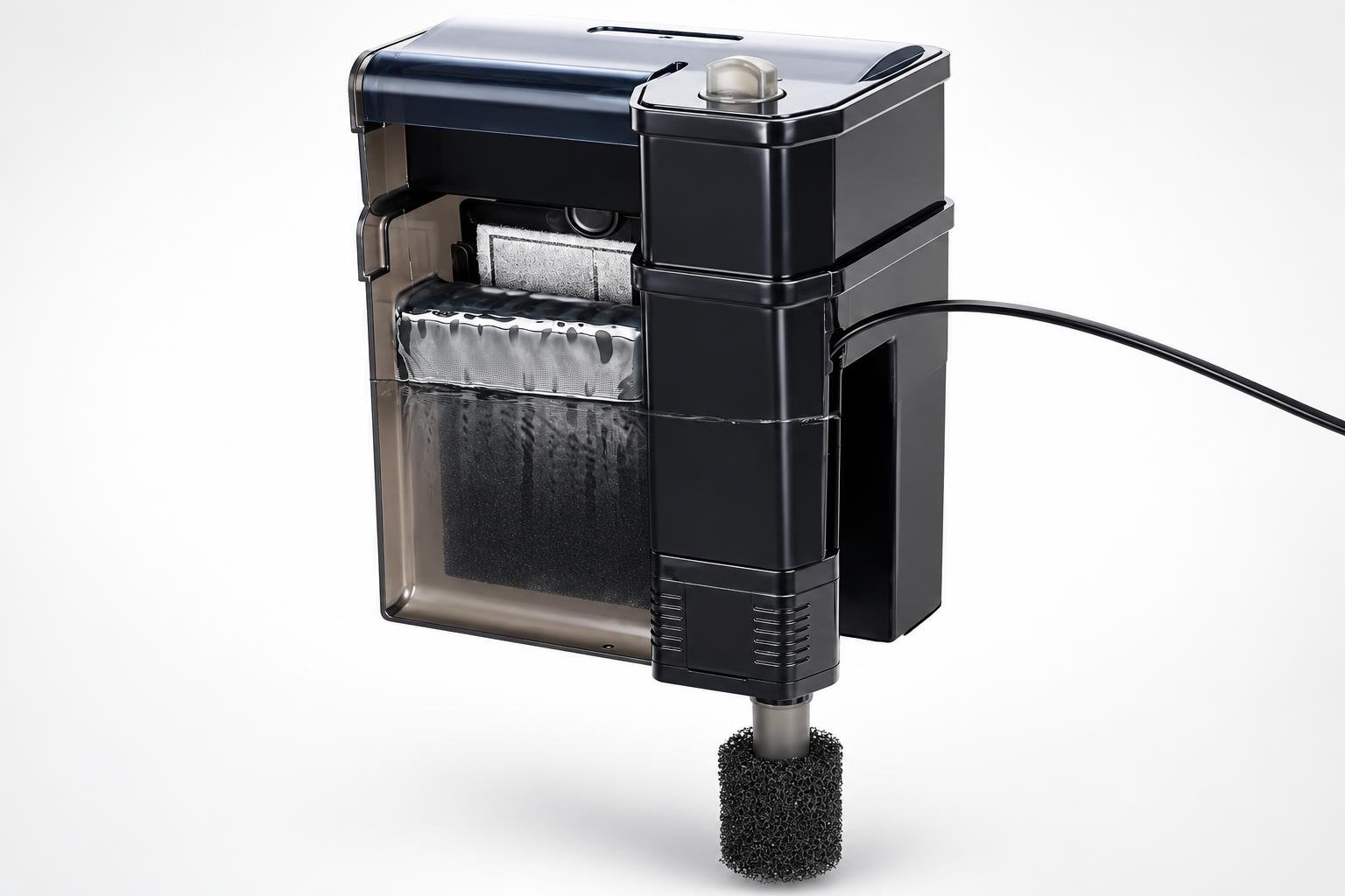Filtro hygger hang-on per acquari: filtraggio regolabile per vasche da 75 a 185 litri