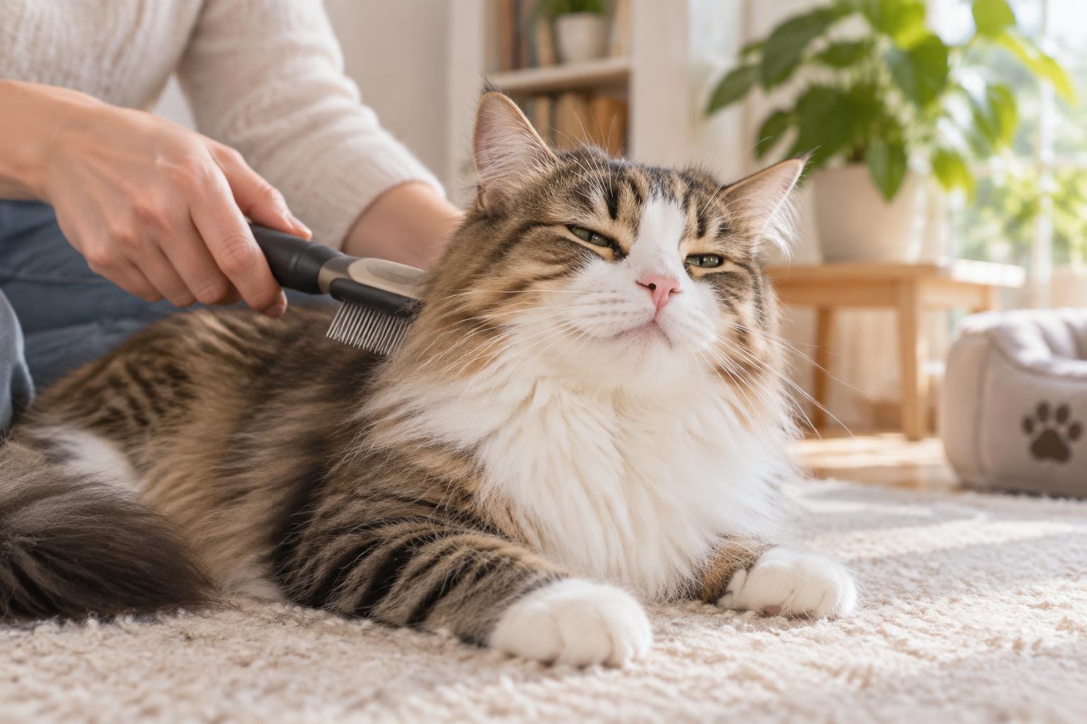 Gatto europeo a pelo semilungo: come gestire mantello, routine e vita in casa