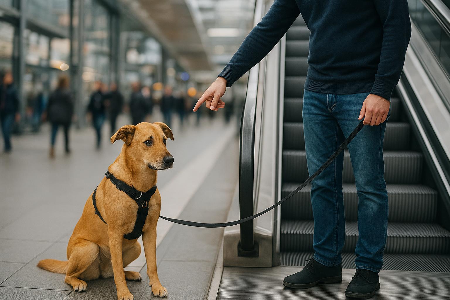 Cane e scale mobili: come superare la paura in città in modo sicuro