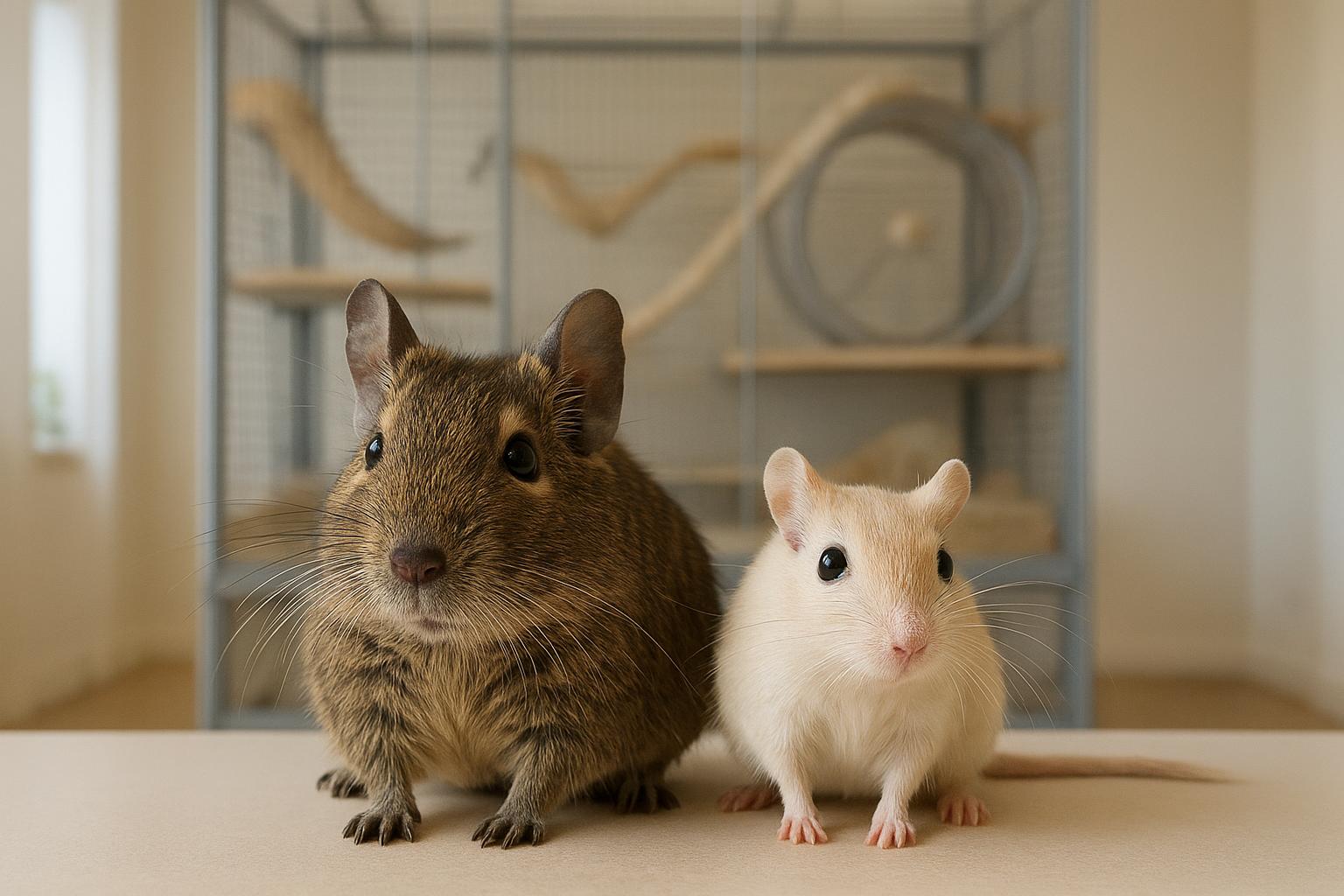 Degu o gerbillo? Confronto tra due piccoli roditori sociali per la vita in famiglia