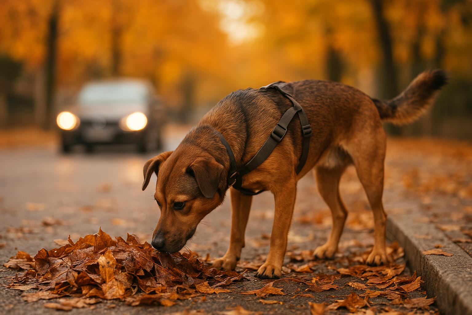 Cane in città e odori d’autunno: come leggere il suo naso tra foglie bagnate, traffico e nuove tracce