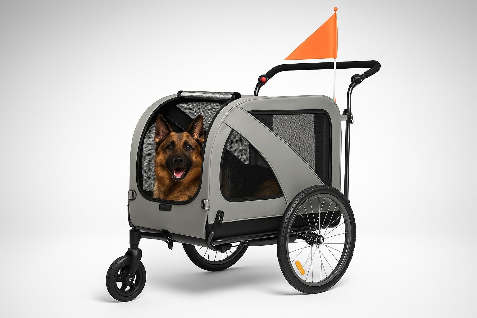Rimorchio XXL Fiximaster per cani in offerta su Amazon: portare il pet in bici diventa facile