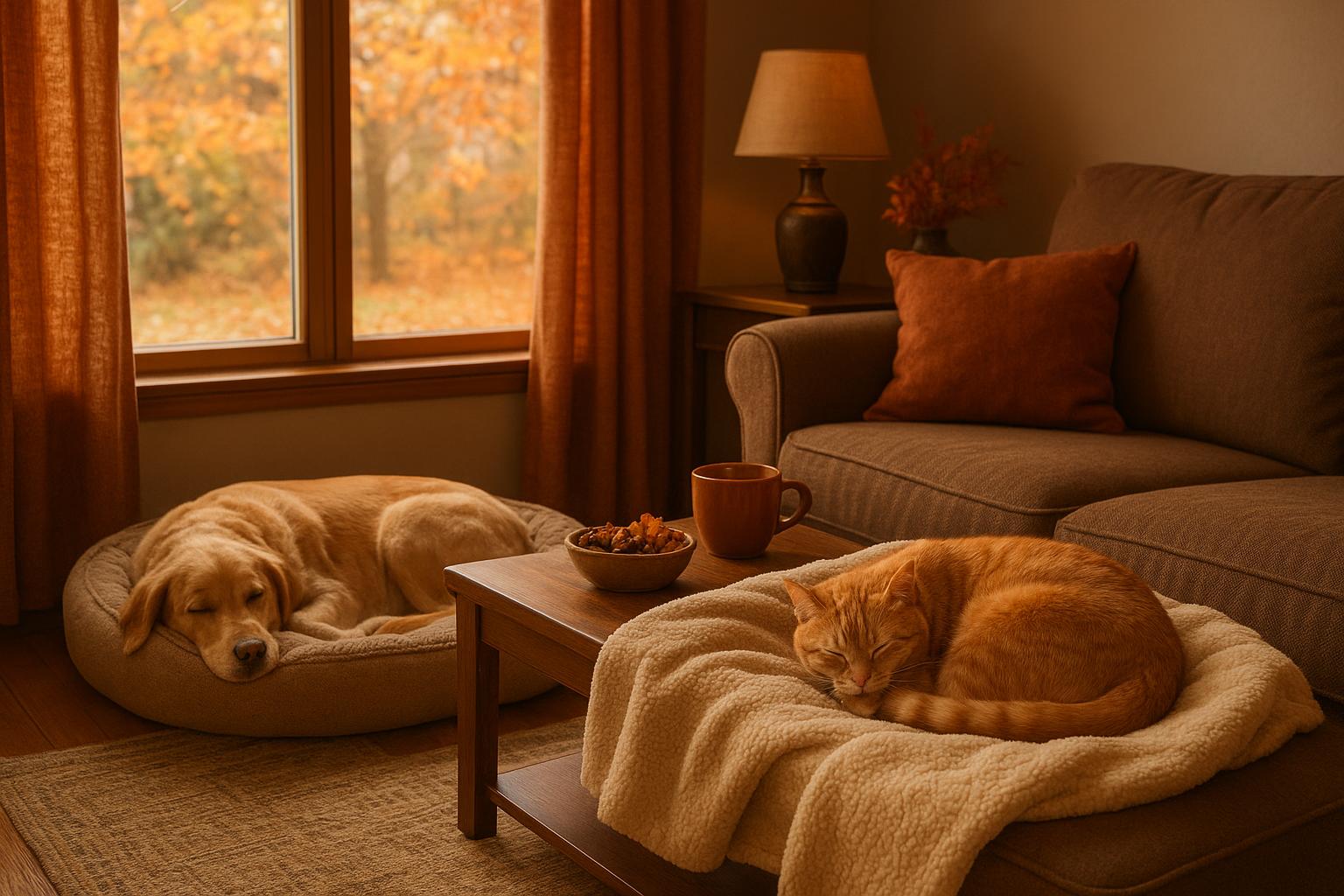 Cucce e coperte per l’autunno: come scegliere i primi accessori “caldi” per cane e gatto senza esagerare