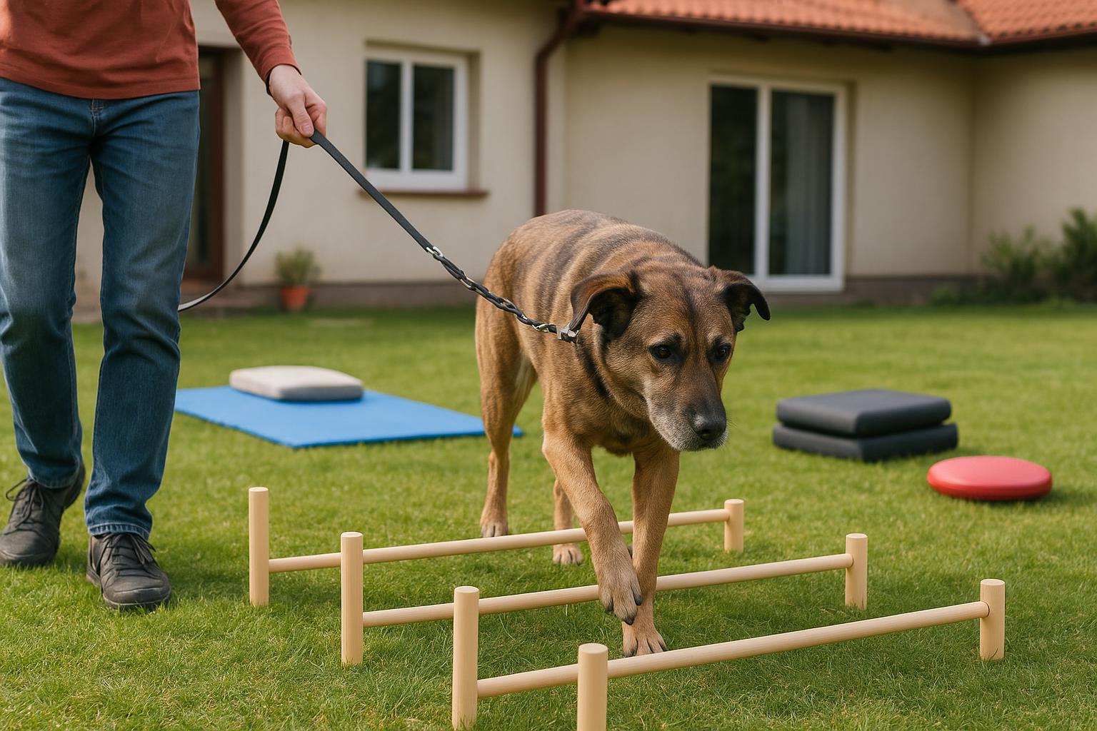Programma casalingo di rinforzo muscolare dolce per cani di famiglia